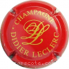 capsule champagne  2-Initiales LD, avec  inscription sur la jupe 