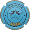 capsule champagne  4 - Initiales AD avec année au verso 
