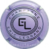 capsule champagne  5- Initiales EL, nom circulaire 