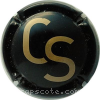capsule champagne Comte de Senneval, initiales 