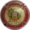 capsule champagne Ecusson, nom en petites lettres 