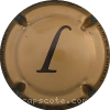 capsule champagne Fond or foncé - verso métal en Anglais 