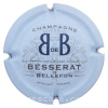 capsule champagne Initiale B B et Nom en dessous 