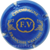 capsule champagne Initiales au centre, nom circulaire 