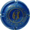 capsule champagne Initiales PH, nom circulaire 