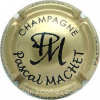 capsule champagne Initiales PM, nom en bas 
