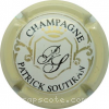 capsule champagne Initiales PS, fond blanc 