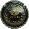 capsule champagne Nom circulaire, damier sur contour 