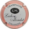 capsule champagne Nom horizontal, petites initiales 