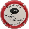 capsule champagne Nom horizontal, petites initiales 