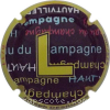 capsule champagne Puzzle, Hautvillers, Fond noir, lettre jaune, N°XXX-300 