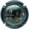 capsule champagne Série 1 - 2 flûtes, Nom horizontal 