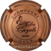 capsule champagne Série 2 - Clos Cazals, millésime, or et noir 