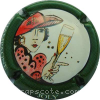 capsule champagne Série 3 - Femme avec coupe à droite 