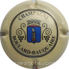 capsule champagne Série 3 - grappes noires, petites lettres, écusson bleu 