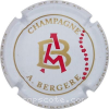 capsule champagne Série 5 - Initiales enlacées, A en rouge 