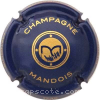 capsule champagne Série 5 - Petite initiale M, Nom circulaire 