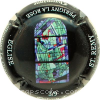 capsule champagne Série vitraux, Eglise St Rémy, Fond noir 