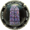 capsule champagne Série vitraux, Eglise St Rémy, Fond noir 