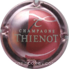 capsule champagne T majuscule, fond bi-colore 