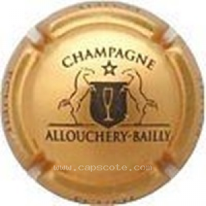 capsule champagne Allouchery Bailly Série 02 - Petit écusson, nom horizontal