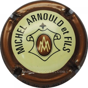 capsule champagne Arnould Michel & Fils Série 02 - Ecusson, nom en haut sans champagne