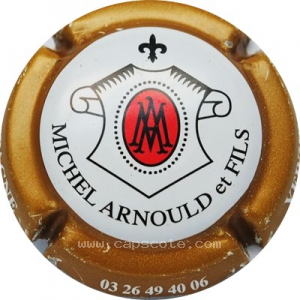 capsule champagne Arnould Michel & Fils Série 03 - Ecusson, nom circulaire en bas