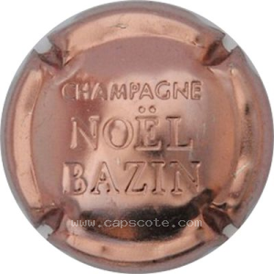 capsule champagne Bazin Noël Estampé, nom horizontal