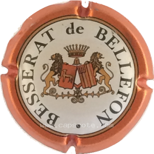 capsule champagne Besserat De Bellefon Ecusson (grand), 2 barres or