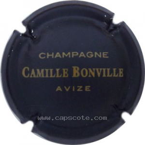 capsule champagne Bonville Camille  2 - Nom horizontal, prénom majuscule