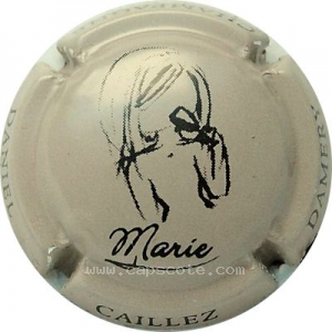 capsule champagne Caillez Daniel Cuvée Marie et coupe, dessin