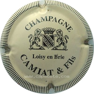 capsule champagne Camiat et Fils Série 1 - Ecusson, nom circulaire
