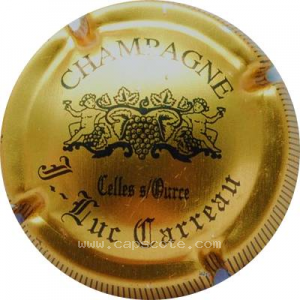 capsule champagne Carreau Jean-Luc  1 - Petit écusson, Nom et Celles s/ Ource