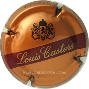 capsule champagne Casters Louis Série 4 - Nom dans bandeau sous écusson
