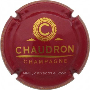 capsule champagne Chaudron et Fils Série 8 - Petit C encerclé, visuel en or