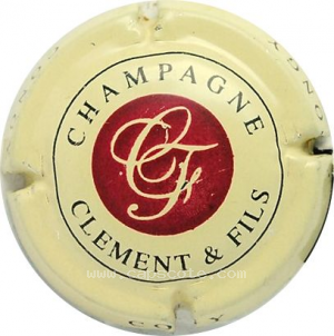 capsule champagne Clement & Fils Initiales épaisses