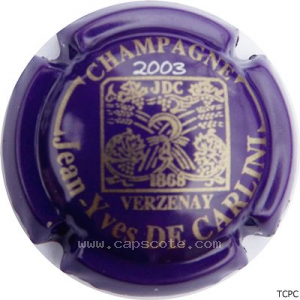 capsule champagne De Carlini Jean Yves  Série 03 - Avec année