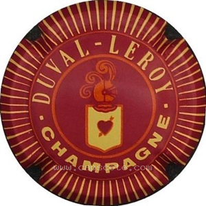 capsule champagne Duval-Leroy  Série 01 - Ecusson, contour strié