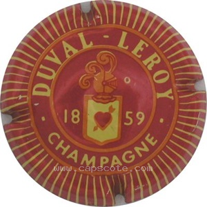 capsule champagne Duval-Leroy  Série 01 - Ecusson, contour strié