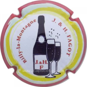capsule champagne Fagot Joseph & Hubert  1 - Bouteille, Coupes, Nom circulaire (6)