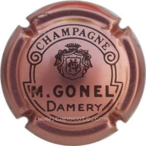 capsule champagne Gonel M.  Série 1 - Inscription marron
