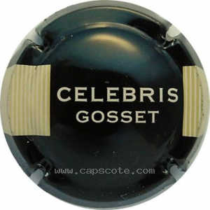capsule champagne Gosset  Série 13 Cuvée Celebris, nom horizontal