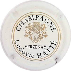 capsule champagne Hatte Ludovic  Ecusson, Verzenay, Lettres fines