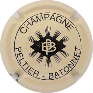 capsule champagne Peltier-Batonnet Initiales au centre