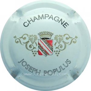 capsule champagne Populus Joseph Petit écusson