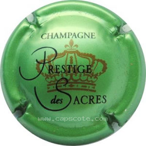 capsule champagne Prestige des Sacres Couronne, écriture horizontal