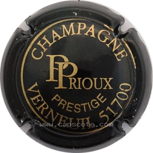 capsule champagne Prioux P. Prestige, nom horizontal