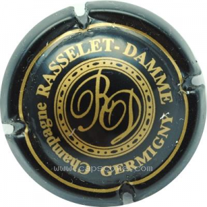 capsule champagne Rasselet-Damme Initiales au centre