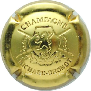 capsule champagne Richard Dhondt Estampée, lion au centre