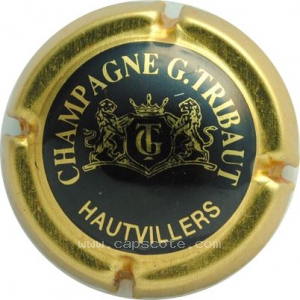 capsule champagne Tribaut G. 01 Ecusson, nom circulaire